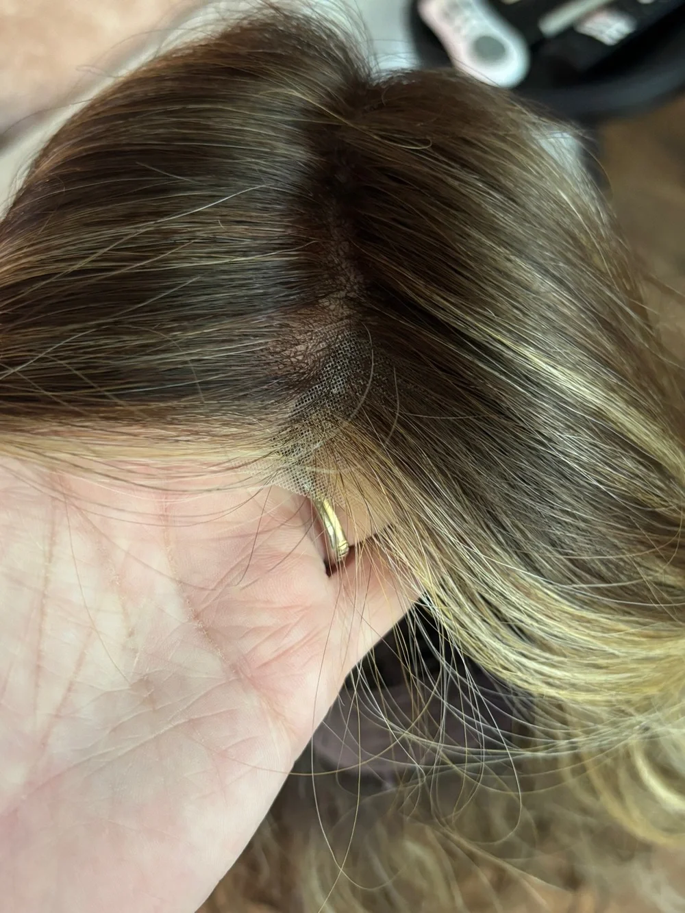 New JB Maribel full mono hand tied hazelnut wig